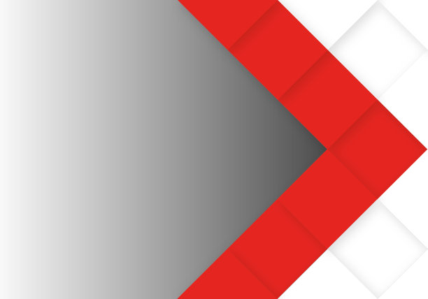 几何白色纹理背景与红色箭头和复制空间，平面设计。图片下载