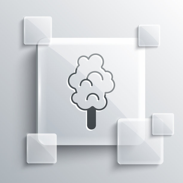 灰色棉花糖图标孤立在灰色背景图片下载