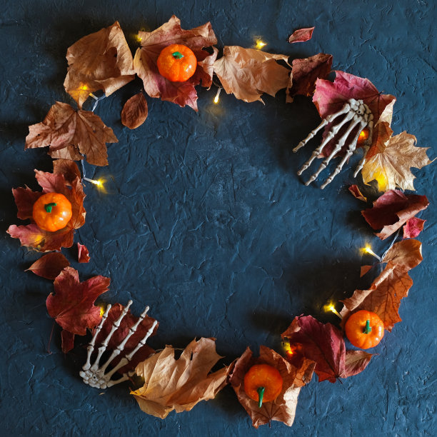 万圣节轮花环图片下载