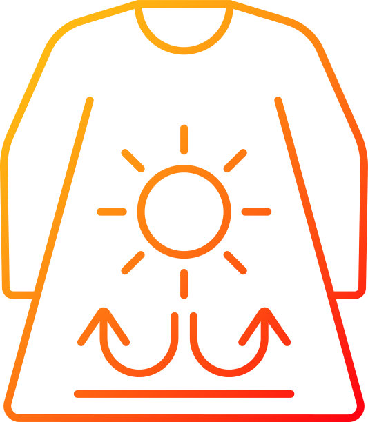 长袖和宽松的服装梯度线性图片下载