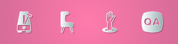 将剪纸节拍器与摆椅固定在一起图片下载