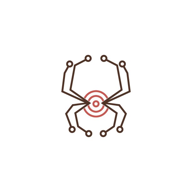 蜘蛛标志图标设计概念模板说明图片下载