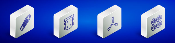 设置等距线滑板甲板护膝图片下载