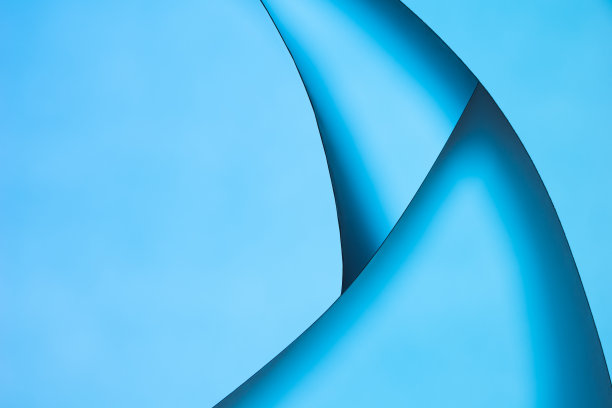 抽象曲线和线蓝色梯度颜色背景图片下载