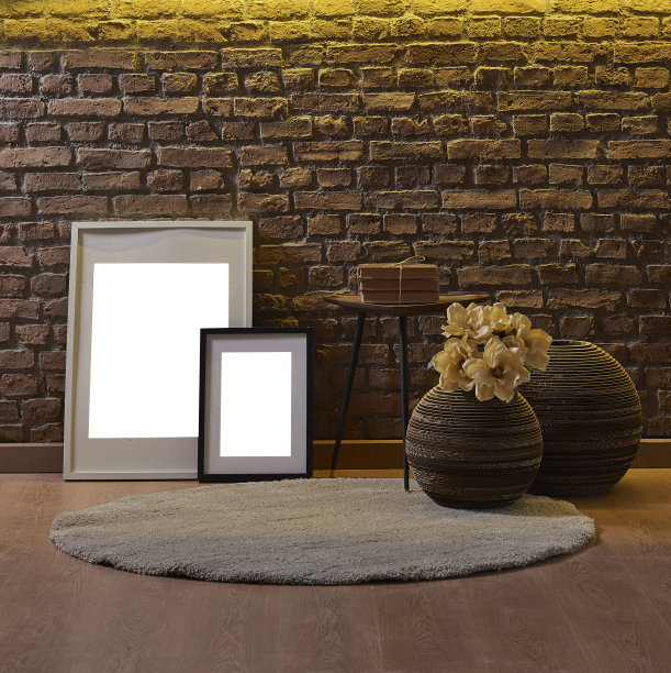 家里内部空荡荡的客厅图片下载