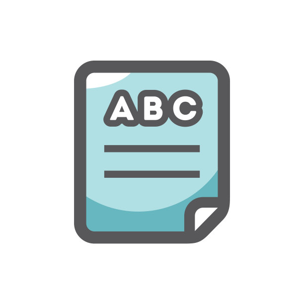ABC书纸图标卡通图片下载