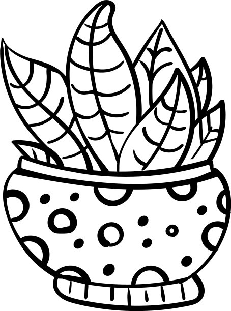 芦荟在花盆里上色图片下载