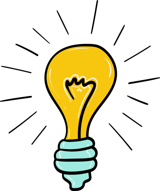 灯泡手绘草图创意图片下载