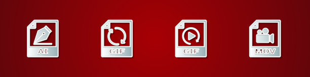 设置ai文件文件GIF和mov图标图片下载