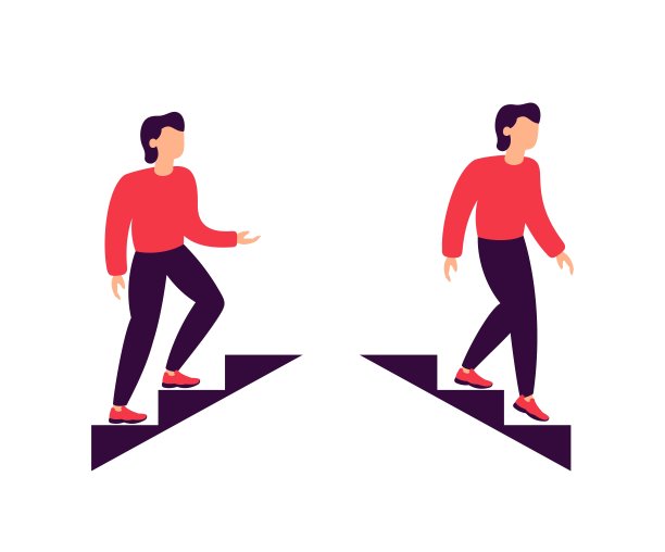 人们在楼梯上，一个人在楼梯上走来走去图片下载