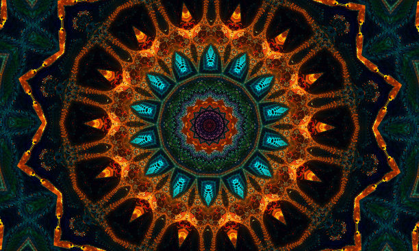 曼荼罗(坛场)排灯节的模式。模式冥想，瑜伽，放松，音乐视频，出神表演，传统的印度教和佛教事件。图片下载