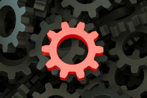 齿轮，领导力，从人群中脱颖而出的概念。图片下载
