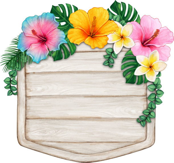 水彩木制复古旗帜条纹图片下载