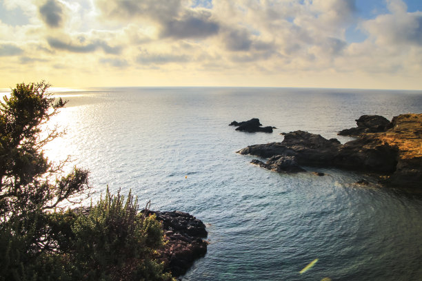 卡波德帕洛斯海岸的美丽景色在黎明图片下载