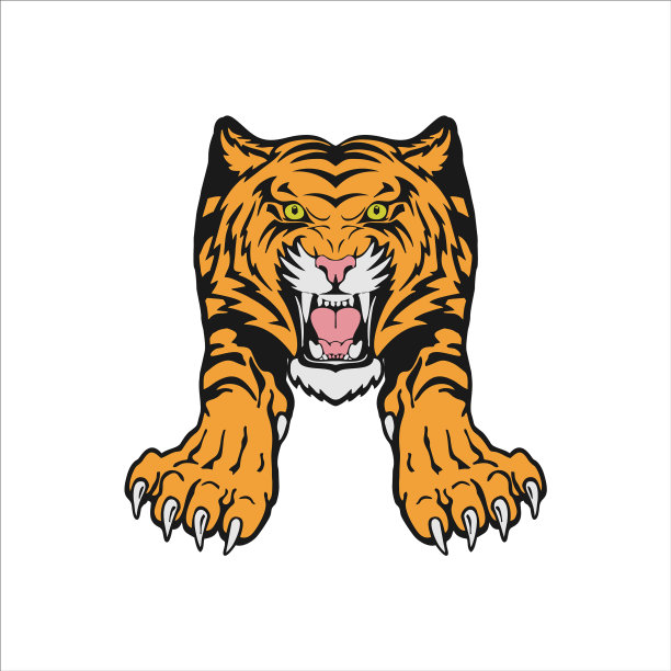 老虎的标志图片下载
