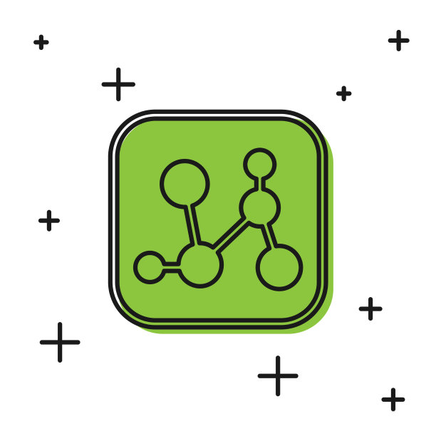 黑色化学式图标隔离在白色上图片下载