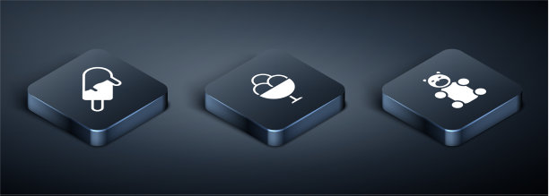 设置等距冰淇淋果冻熊糖和图片下载