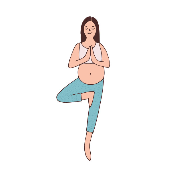 孕妇用腹部练习怀孕图片下载