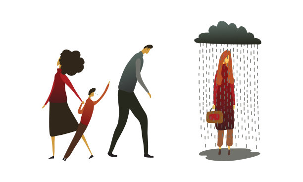 经历消极情绪的人被孤立图片下载