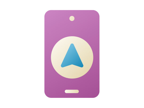 GPS方向单孤立图标与平滑图片下载