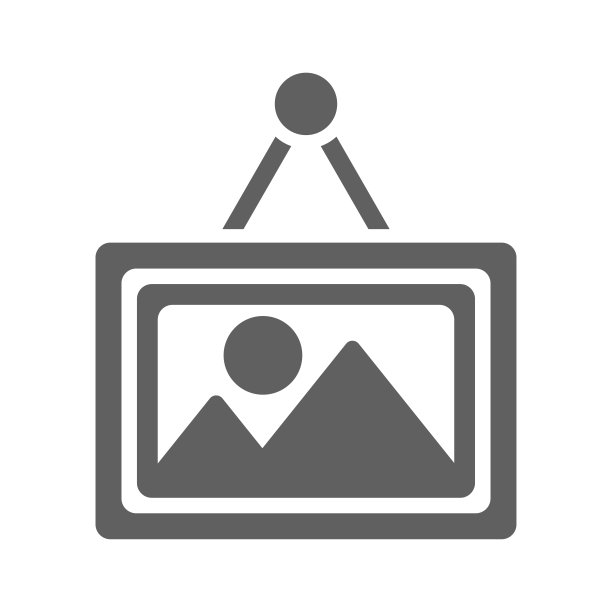 艺术，创意，画廊图标。灰色的矢量图形。图片下载