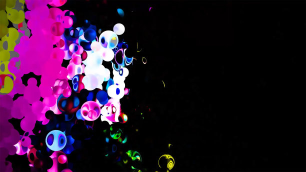 Glitter动感球体抽象背景数字渲染图片下载