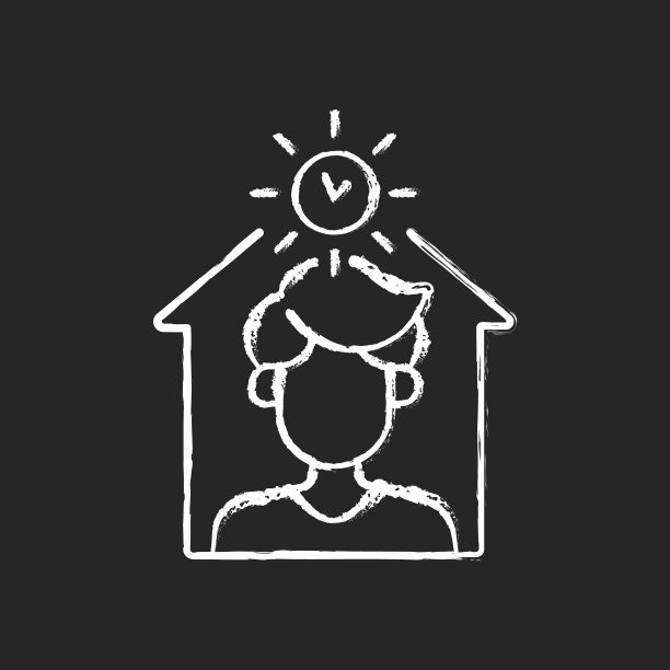 避免在白天外出，使用白色粉笔图标图片下载