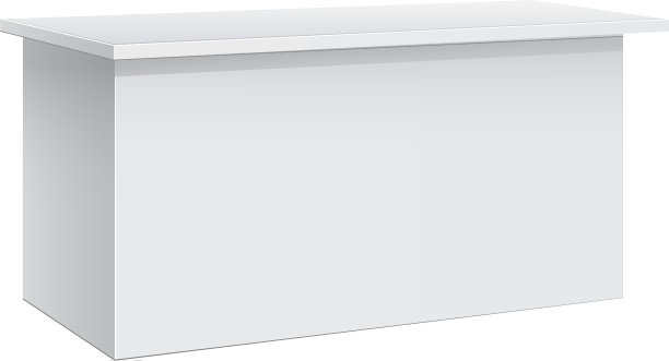 促销柜台零售贸易站孤立上图片下载