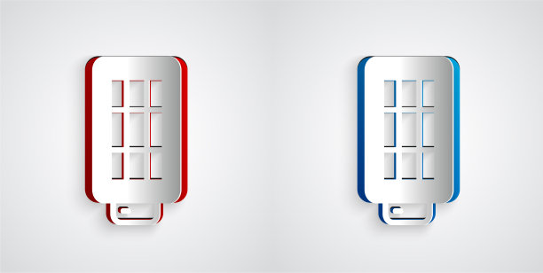 剪纸工作室灯泡在软盒图标图片下载