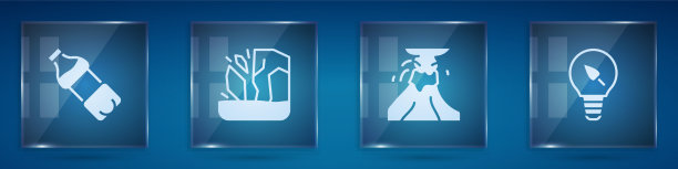 设置瓶水冰川融化火山图片下载