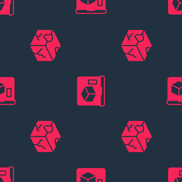 设置等距立方体和3d打印机无缝图片下载