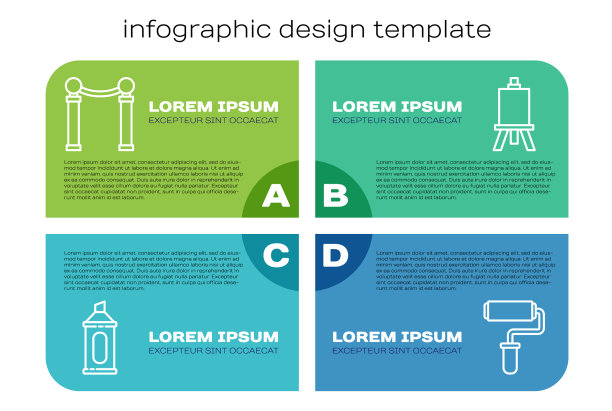 设线标记笔展画图片下载