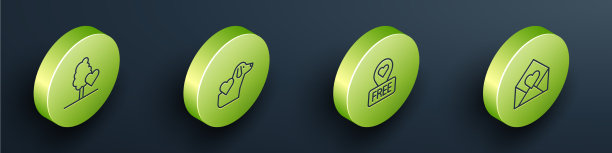 设置等距线志愿者队伍植树图片下载