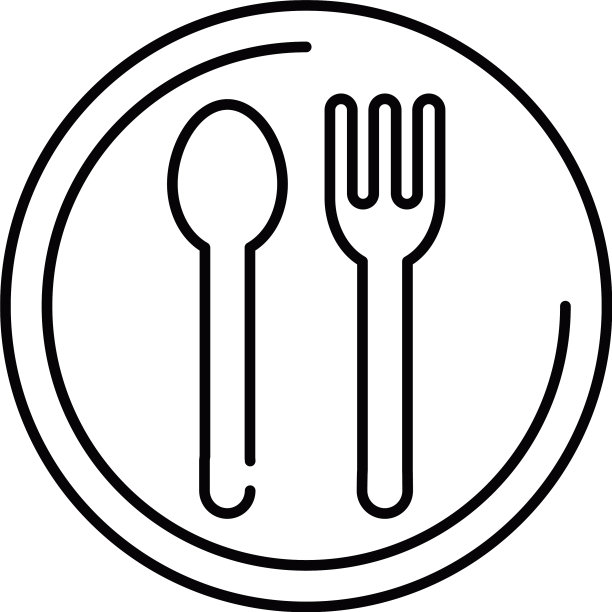 餐厅标志轮廓图片下载