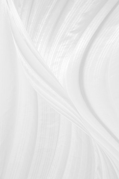 美丽的纺织品柔软干净的织物白色抽象光滑的曲线形状装饰时尚的背景图片下载