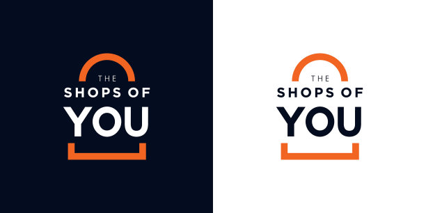 现代典雅的购物袋logo设计2图片下载