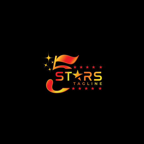 现代多彩，吸引人的五星标志图片下载