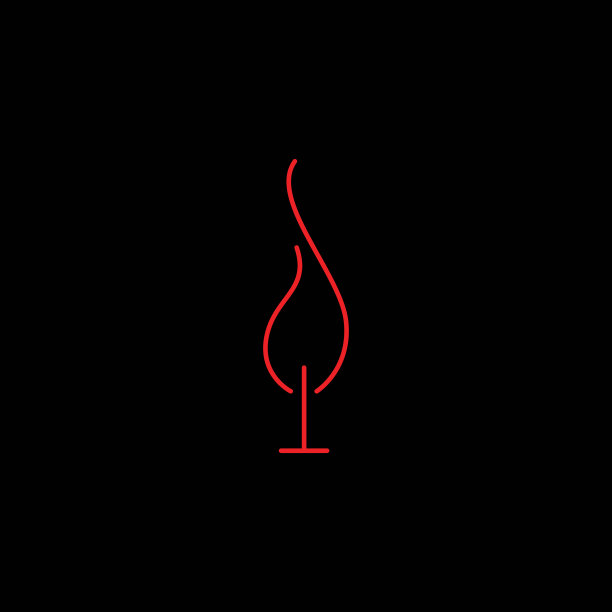 简洁大方的消防树标志图片下载