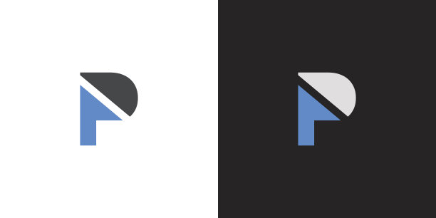 最初的标志字母p的形状图片下载