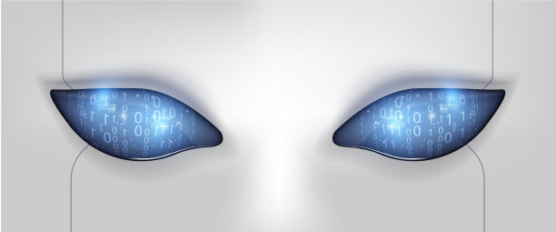 机器人眼睛与二元未来技术图片下载