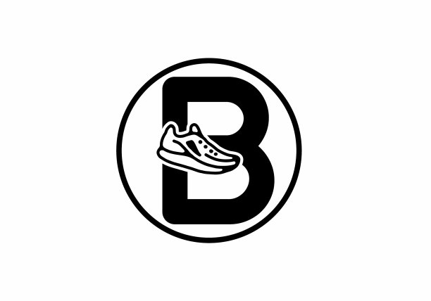 首字母是黑色的，鞋在圆圈里图片下载