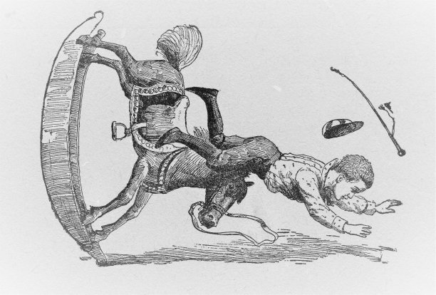 男孩落在摇木马，第1部分2图片下载