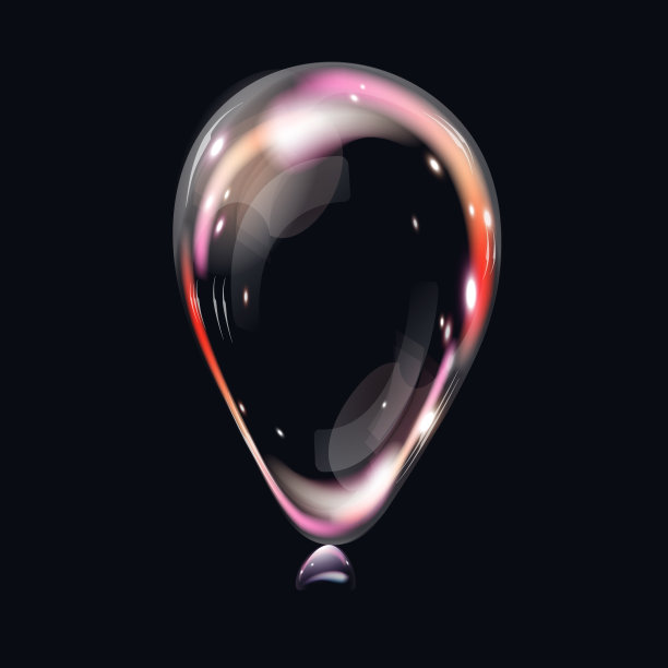 3d逼真的空气透明气球图片下载