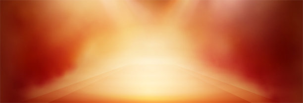 明亮温暖的灯光配合舞台。大空间的光背景。图片下载