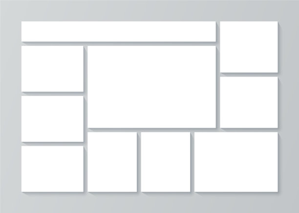 模板照片拼贴网格横幅图片下载