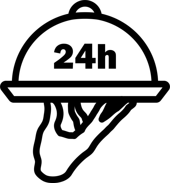 24小时客房服务图标图片下载