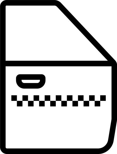 出租车侧门图标图片下载