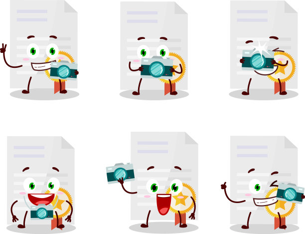 摄影师专业表情符号与奖项图片下载