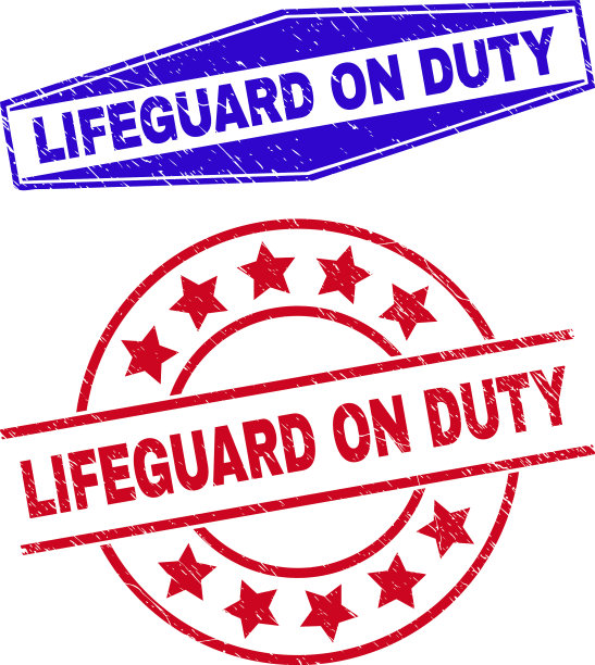 值班救生员的圆形和图片下载