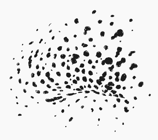 绘制向量豹毛皮纹理打印图案图片下载